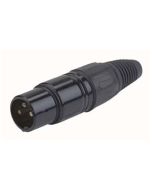 DAP XLR Stecker 3P männlich schwarz