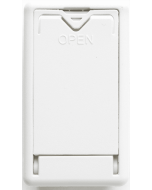 Dunlop ECB244WH Batterieabdeckung für CryBaby weiß