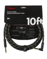 Fender Deluxe Series Instrumentenkabel abgewinkelt 3m Tweed schwarz
