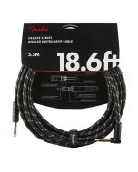 Fender Deluxe Series Instrumentenkabel abgewinkelt 5,5m Tweed schwarz