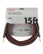 Fender Professional Tweed Instrumentenkabel 4,5m rot