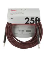 Fender Professional Tweed Instrumentenkabel 7,5m rot