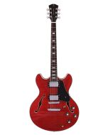 Sire H7/STR elektrische archtop gitaar see-through rood