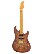 Sire S10 HSS/NB swamp ash elektrische gitaar s-stijl, naturel burst, hardcase included