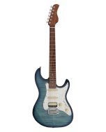 Sire S7FM/TBL elektrische gitaar s-stijl met gevlamde esdoorntop transparant blauw