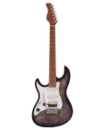 Sire S7FML/TBK elektrische gitaar s-stijl linkshandige met gevlamde esdoorntop transparant zwart