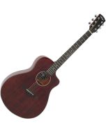 Vintage Pacific Coast Series Acoustic Guitar - Claret Red