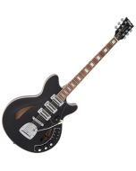 Vintage Revo Series Custom Supreme Baritone Guitar - Boulevard Black
