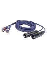 DAP FL26150 2x XLR-Stecker - 2x RCA-Kabel 1,5 m
