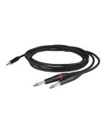DAP FLX31150 Stereo Miniklinke - 2x Klinkenkabel PRO 1,5m