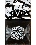 Dunlop Max-Grip EVH schwarz-weiß 0,60 mm Plektrum 6 Stück